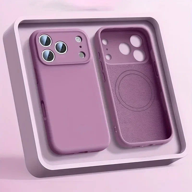 Liquid Silicone Magnetic Phone Case - オリジナル液体シリコン製 MagSafe対応 マグネット充電対応 iPhone 17 Air