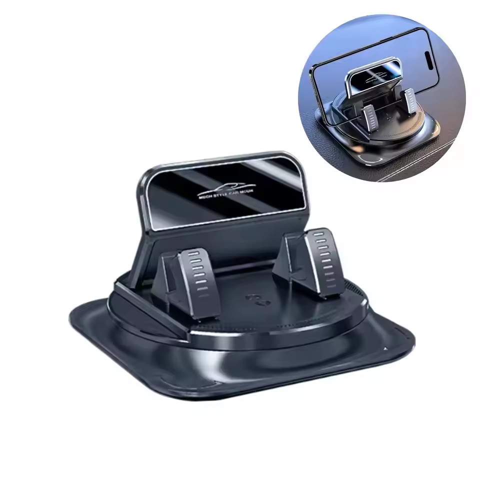 Phone Stands - 360 ° 度角調整可能な車載携帯電話ホルダー、滑り止めシリコン製ダッシュボード電話ホルダー、自由回転式ユニバーサルヘッドアップナビゲーションホルダー