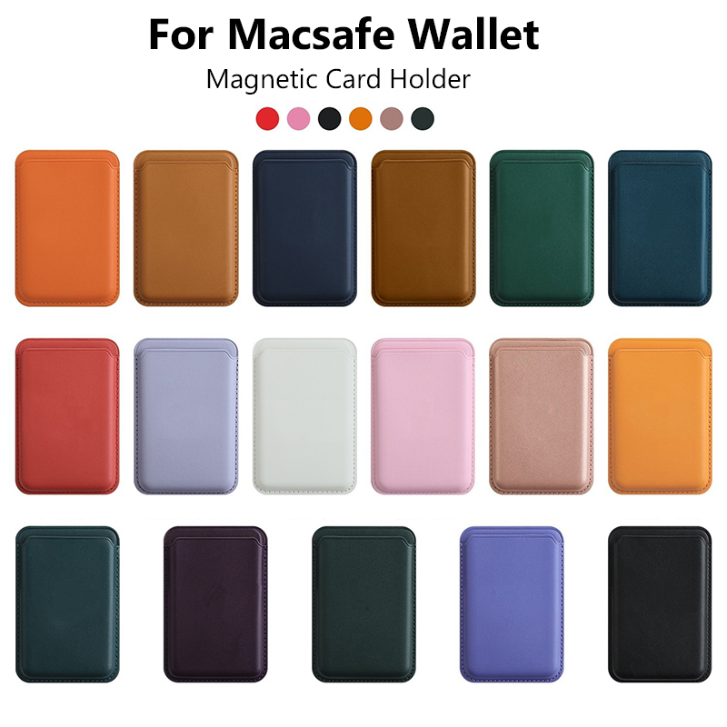 レザーカードウォレットカバー、Magsafe対応磁気ケース付 - Leather Wallet Card Holder Phone Cover のレビューと価格