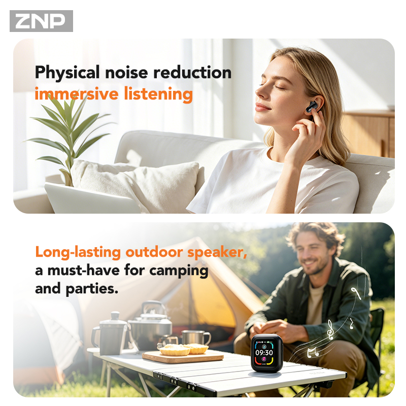 ZNP N04 TWS ワイヤレスイヤホン。タッチスクリーン - Earphones のレビューと価格