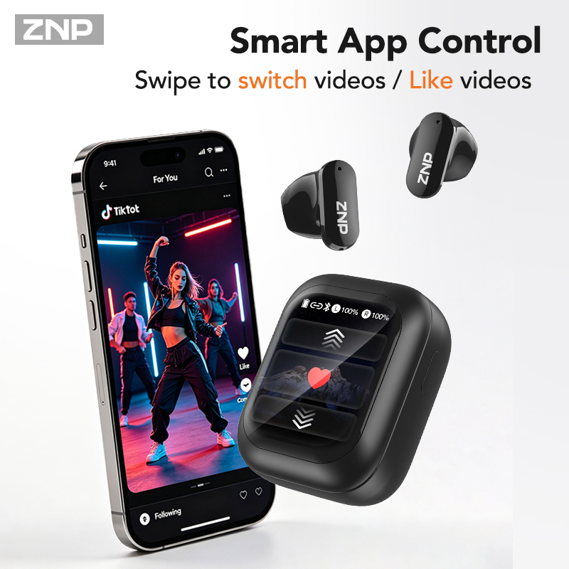 ZNP N04 TWS ワイヤレスイヤホン。タッチスクリーン - Earphones のレビューと価格