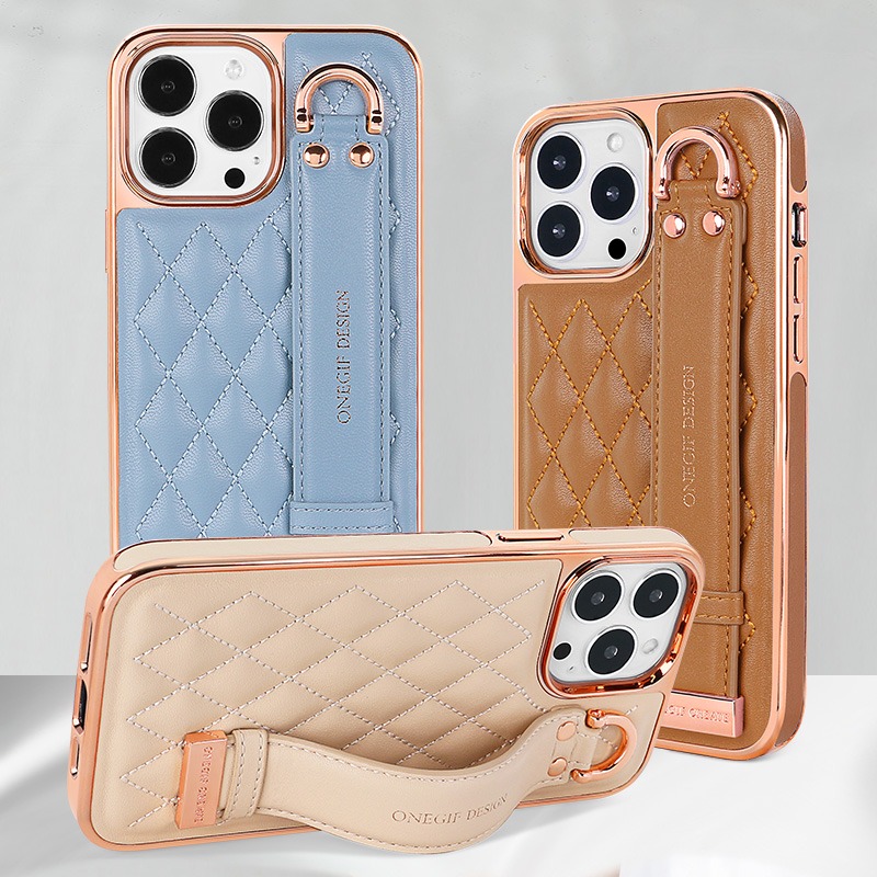おしゃれな高級リング付きリストストラップ、カードホルダー、財 - Leather Wallet Card Holder Phone Cover のレビューと価格