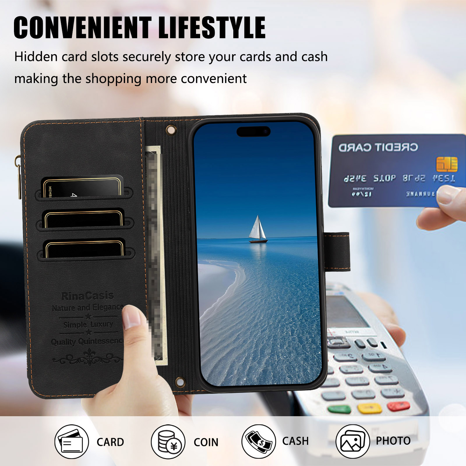 Xiaomi POCO M8 Power 5G、C95 Pr - Leather Wallet Card Holder Phone Cover のレビューと価格