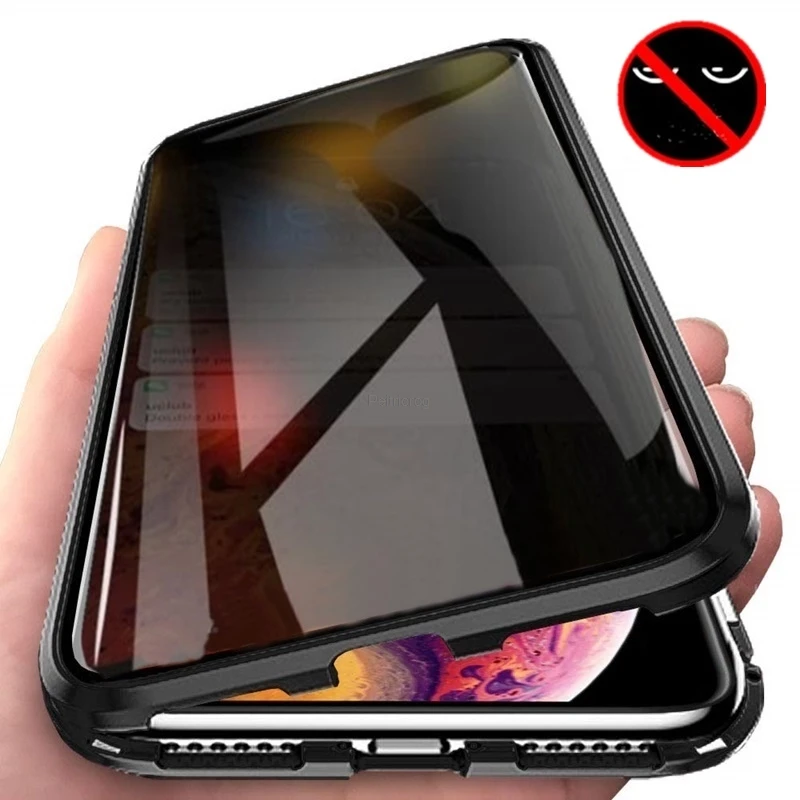 iPhone 17、16、15、14、13、12、XR、11 - Anti Spy Privacy Glass Case のレビューと価格